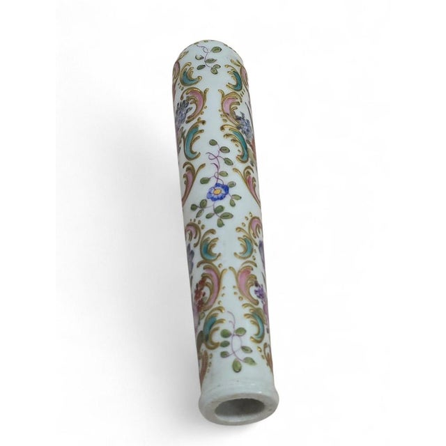 Hand-Painted Porcelain Door Handle, 19th Century For Sale - Image 4 of 11