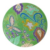 Image of Abstract Enamel on Copper Butterfly Dish For Sale