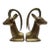 Mid Century Pair of Brass Gazelle Bookends Antelope Bookends VTG (D-9). For Sale