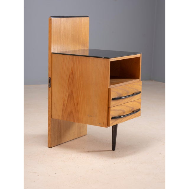 1960s Vintage Czech Bedside Tables by Mojmir Požar, 1960s, Set of 2 For Sale - Image 5 of 11