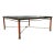 Mid 20th Century Hollywood Regency Neoclassical Brass & Faux Tortoise Bamboo Coffee Table With Glass Top For Sale