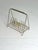 Danish Magazine Rack, Metal Wire, 1960s Elegant and lightweight Danish magazine or record rack from the 1960s. Made from...