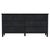 Spritely Home Accent Furniture Flagstaff 64 in. W Rectangular Wood 8 Drawer Dresser, Black Cane For Sale - Image 4 of 8