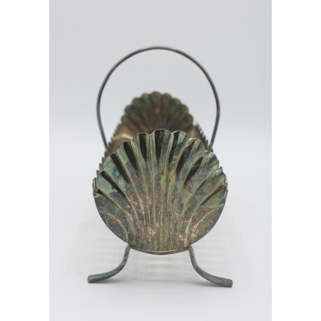 Vintage English Silver Plate Biscuit Tray For Sale In Tulsa - Image 6 of 9