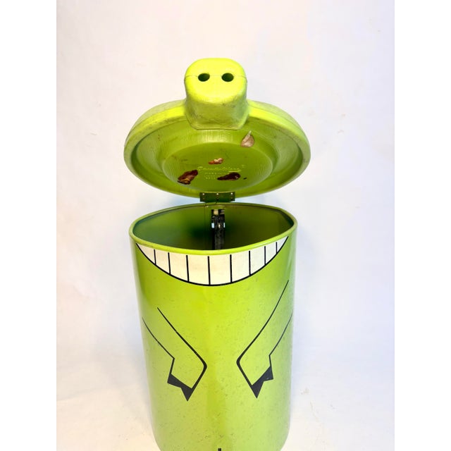 Metal Mid 20th Century Quirky Custom Pig Trash Can For Sale - Image 7 of 9