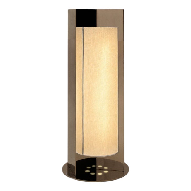 Arrow Stainless Steel Table Lamp with Diffuser by Violaine d'Harcourt For Sale