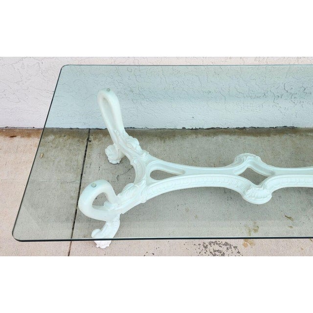 Wood Mid Century French Swan Coffee Table For Sale - Image 7 of 12