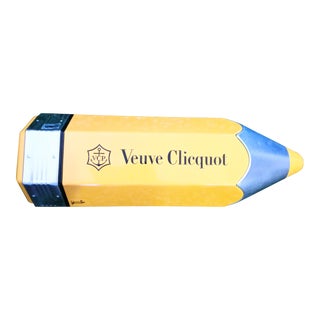 Veuve Clicquot Collectable Orange No 2 Pencil Decorative Box For Sale