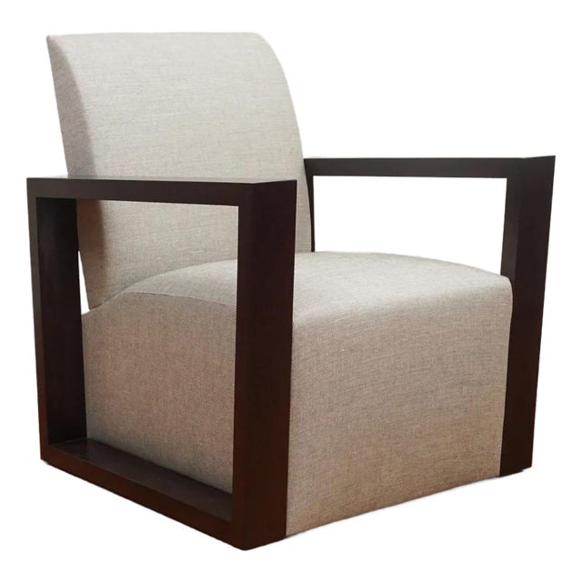 Paris Lounge Chair with Expresso Finish For Sale