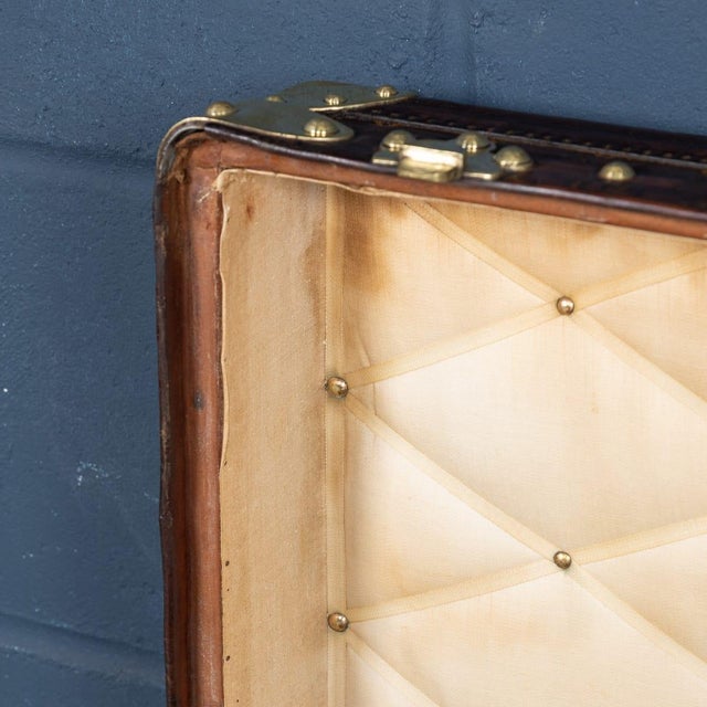 Antique French Trunk in Woven Monogram Canvas from Louis Vuitton, 1896 For Sale - Image 12 of 18