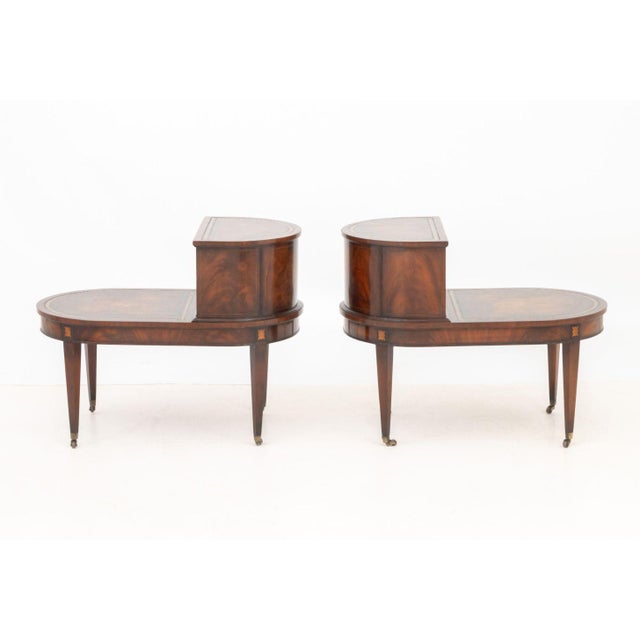 Weiman Heirloom Mahogany Step End Tables, Pair For Sale In New York - Image 6 of 7