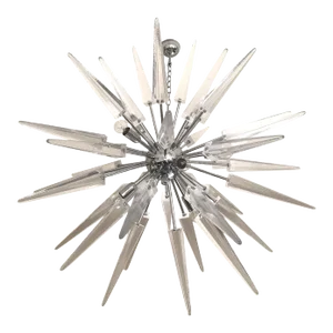 Contemporary “Spikes” Murano Glass Sputnik Chandelier
