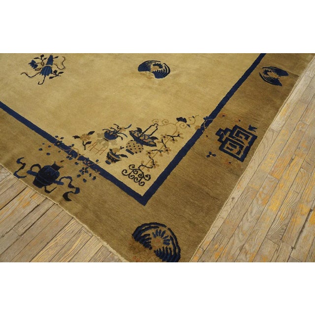 Textile Early 20th Century Chinese Peking Carpet ( 9' x 9'6" - 275 x 290 ) For Sale - Image 7 of 12