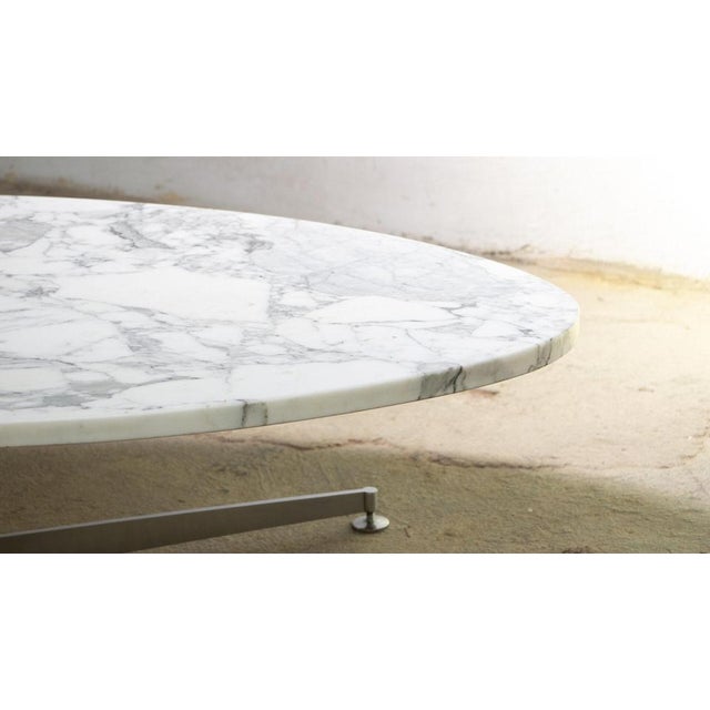 Large Oval Marble Coffee Table by Kin for Arflex, 1970s For Sale - Image 9 of 11