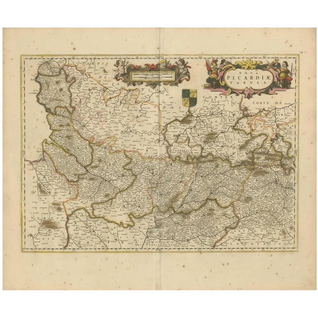 Picardy Map by Frederik De Wit, 1688 For Sale