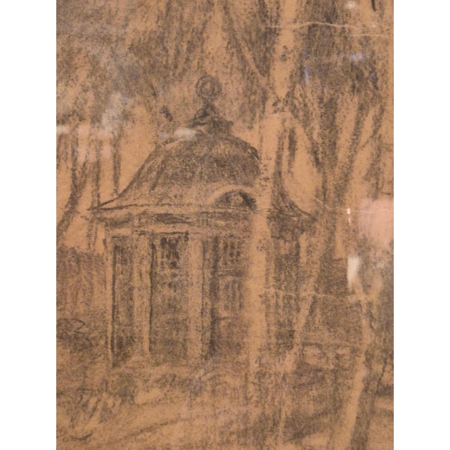 Nils Asplund, Sketch of the Ekotemplet, Royal Haga Park in Stockholm, 1930s-1940s, Artwork on Paper For Sale - Image 4 of 8
