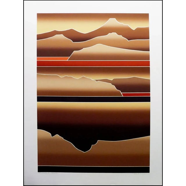 1980s John Martineau "High Country I" Hand Signed Limited Edition Intaglio Print on Paper For Sale - Image 5 of 5