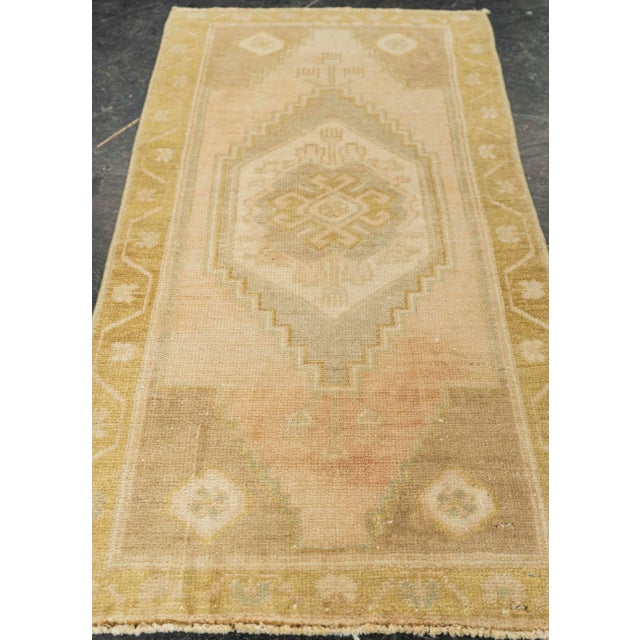 Turkish Mini Rug Oriental Hand Knotted Vintage Rug 1'6" x 2'11" #21242 Explore a curated collection of hallway runners,...