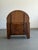 Brown 1940s Art Deco Oak Cabinet With Arched Mirror For Sale - Image 8 of 12
