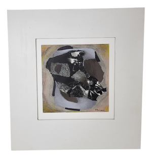 Fernand Roland, Château du Tremblay, Collage on Cardboard, 1980s