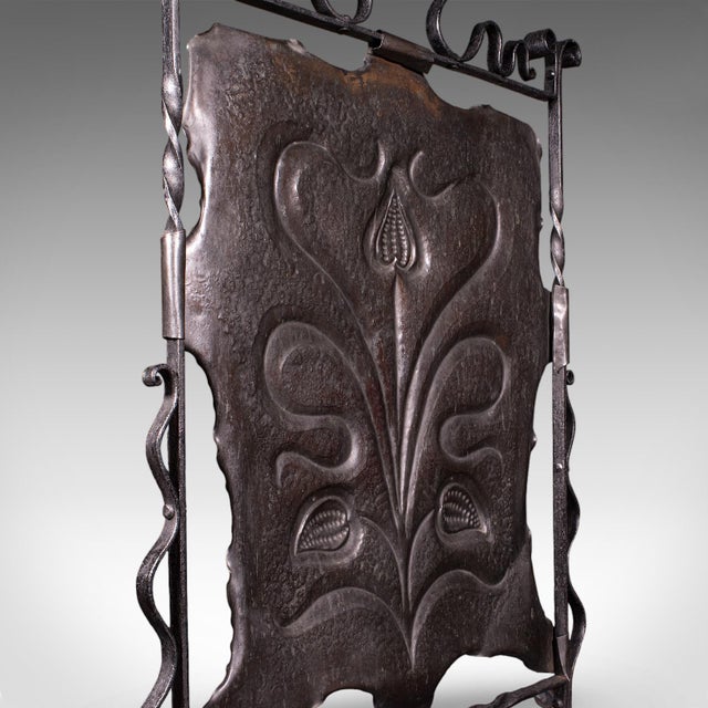 Copper Antique Fire Screen, Art Nouveau, French, Fireplace Reflector, Copper, Victorian For Sale - Image 8 of 10