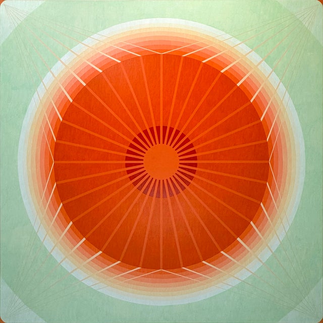 Contemporary Abstract Acrylic on Canvas "Mesmerism (Morning)" by Andy Harwood For Sale - Image 4 of 4