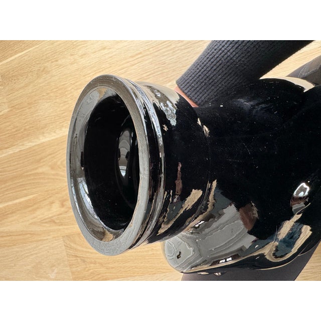 Vintage German Modernist Black Glass Mannequin Head, C. 1960s–1970s For Sale - Image 10 of 10