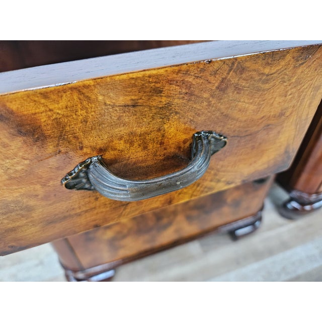 Italian Burl Bedside Tables, 1950, Set of 2 For Sale - Image 10 of 18