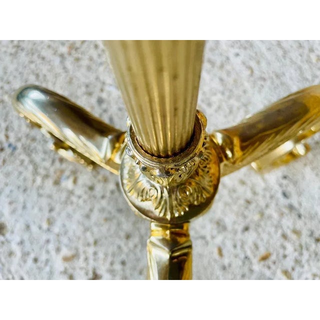 Vintage Floor Lamp with Gilded Brass Decor, 1960s For Sale - Image 12 of 18