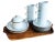 Cream Vintage Set of Mismatched Dansk Bistro Collection Ceramics, 16 Pieces For Sale - Image 8 of 9