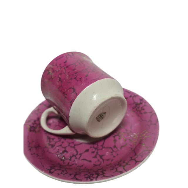 Vintage Polish Cup and Saucer from Ćmielów Pottery, 1970s, Set of 2 For Sale - Image 6 of 8
