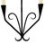 Vintage German Wrought Iron Two-Arm Wall Candle Sconce For Sale - Image 6 of 14