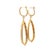 Metal Italian 14k Rose Gold Mother-of-Pearl Diamond Drop Earrings, Pair For Sale - Image 7 of 10