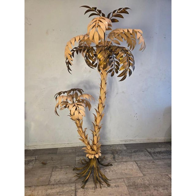 Large Floor Palm Light by Hans Kögl, 1975 For Sale - Image 9 of 12
