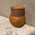 For your consideration, a mid-century modern handmade gourd art. Decorative Lidded Container Stamped Made in Malta...