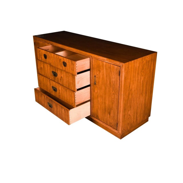 1960s Mid-Century Boho Drexel “Accolade” Campaign Dresser For Sale In Baltimore - Image 6 of 11