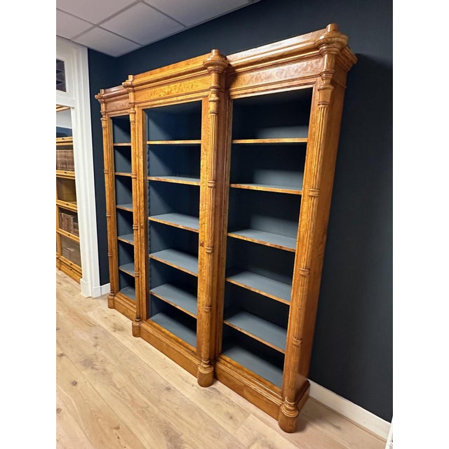 Antique Open Bookcase in Elm For Sale - Image 3 of 15