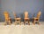Tan Vintage Brutalist Oak Chairs, 1970s, Set of 4 For Sale - Image 8 of 13