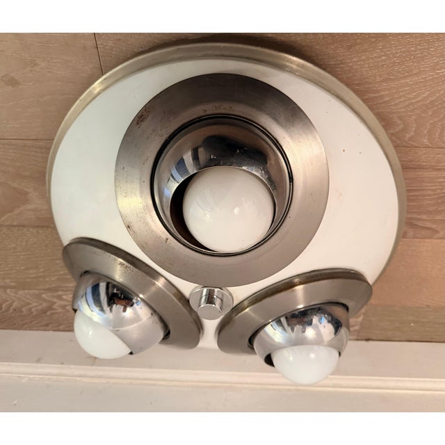 1950s Mid Century Modern Arredoluce Directional 3 light Flush Lamp For Sale - Image 16 of 18
