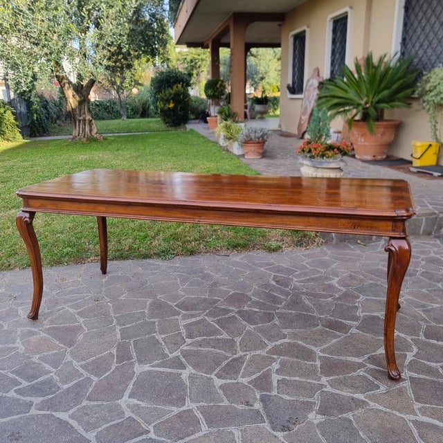 An 18th-century masterpiece for connoisseurs the 18th-century louis xv table in piedmontese walnut is an authentic...