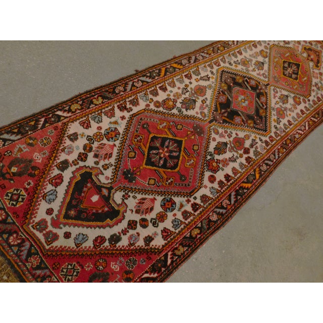 Persian Vintage Hand Knotted Persian Runner. 2'3"x 7' For Sale - Image 3 of 13