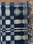 Antique 19th Century Hand Loom Woven Blue and White Coverlet For Sale - Image 4 of 16