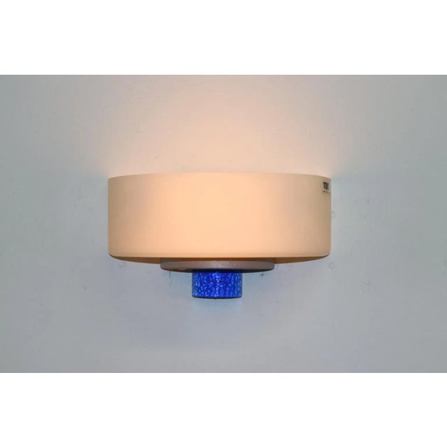 Modern Carlo Nason Murano Wall Lamp White Glass For Sale - Image 9 of 11