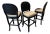 1990s Lexington 3 High Bar Height Rattan Chairs For Sale