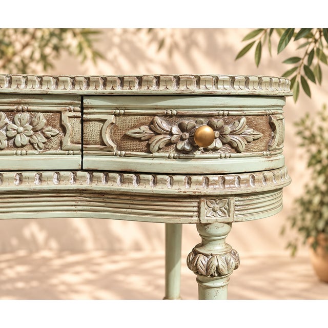 20th Century Louis XVI Dressing Table Console with Three Drawers, 1890s For Sale - Image 3 of 8