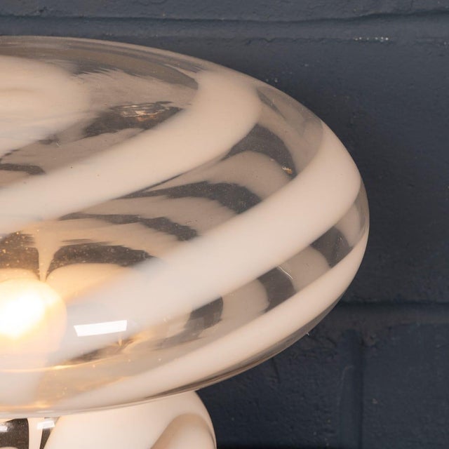 Vintage Italian Hand-Blown Murano Glass Table Lamp, 1970s For Sale - Image 11 of 15
