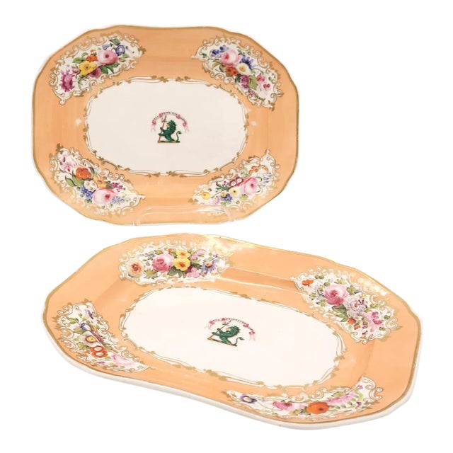 Copeland & Garrett Oval Platters, a Pair For Sale