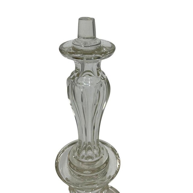 French Crystal Glass Epergne Centerpiece, 19th Century For Sale - Image 3 of 6
