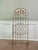 Shabby Chic Free Standing Wrought Iron Arched Trellis With Weathered White Paint, 20th Century For Sale - Image 3 of 11