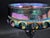 Indiana Glass Carnival candy dish, 5.25 inches tall, 4.75 inch opening. King's Crown style in blue/purple.
